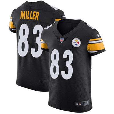 Nike Steelers #83 Heath Miller Black Team Color Men's Stitched NFL Vapor Untouchable Elite Jersey Nike Steelers #83 Heath Miller Black Team Color Men's Stitched NFL Vapor Untouchable Elite Jersey