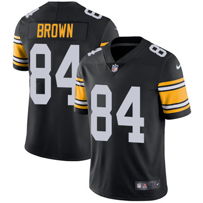 Nike Steelers #84 Antonio Brown Black Alternate Men's Stitched NFL Vapor Untouchable Limited Jersey Nike Steelers #84 Antonio Brown Black Alternate Men's Stitched NFL Vapor Untouchable Limited Jersey