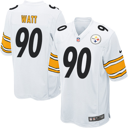 Nike Steelers #90 T. J. Watt White Youth Stitched NFL Elite Jersey Nike Steelers #90 T. J. Watt White Youth Stitched NFL Elite Jersey