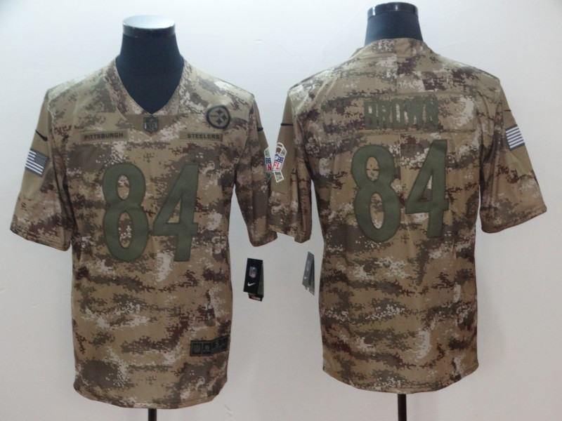 Nike Steelers 84 Antonio Brown Camo Salute To Service Limited Jersey Nike Steelers 84 Antonio Brown Camo Salute To Service Limited Jersey
