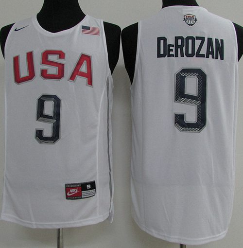 Nike Team USA #9 DeMar DeRozan White 2016 Dream Team Stitched NBA Jersey Nike Team USA #9 DeMar DeRozan White 2016 Dream Team Stitched NBA Jersey
