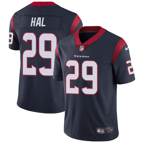Nike Texans #29 Andre Hal Navy Blue Team Color Men's Stitched NFL Vapor Untouchable Limited Jersey Nike Texans #29 Andre Hal Navy Blue Team Color Men's Stitched NFL Vapor Untouchable Limited Jersey