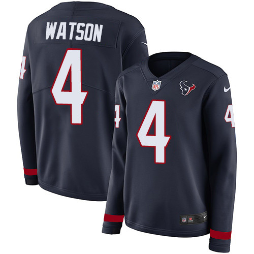 Nike Texans #4 Deshaun Watson Navy Blue Team Color Women's Nike Texans #4 Deshaun Watson Navy Blue Team Color Women's
