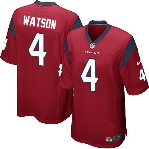 Nike Texans #4 Deshaun Watson Red Alternate Youth Stitched NFL Elite Jersey Nike Texans #4 Deshaun Watson Red Alternate Youth Stitched NFL Elite Jersey