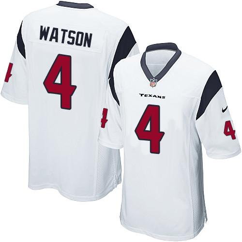 Nike Texans #4 Deshaun Watson White Youth Stitched NFL Elite Jersey Nike Texans #4 Deshaun Watson White Youth Stitched NFL Elite Jersey