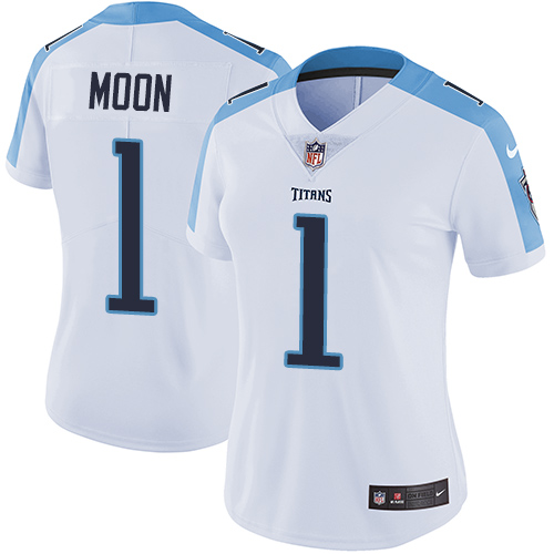 Nike Titans #1 Warren Moon White Women's Stitched NFL Vapor Untouchable Limited Jersey Nike Titans #1 Warren Moon White Women's Stitched NFL Vapor Untouchable Limited Jersey
