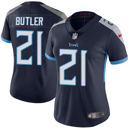 Nike Titans #21 Malcolm Butler Navy Blue Alternate Women's Stitched NFL Vapor Untouchable Limited Jersey Nike Titans #21 Malcolm Butler Navy Blue Alternate Women's Stitched NFL Vapor Untouchable Limited Jersey