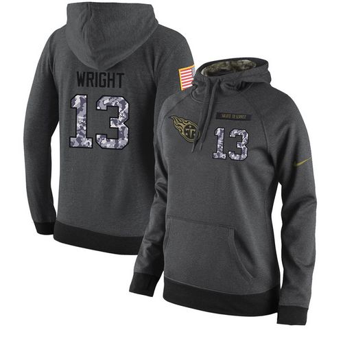 Nike Titans #25 Adoree' Jackson Stitched Women's Black Anthracite Salute to Service Player Performance Hoodie Nike Titans #25 Adoree' Jackson Stitched Women's Black Anthracite Salute to Service Player Performance Hoodie