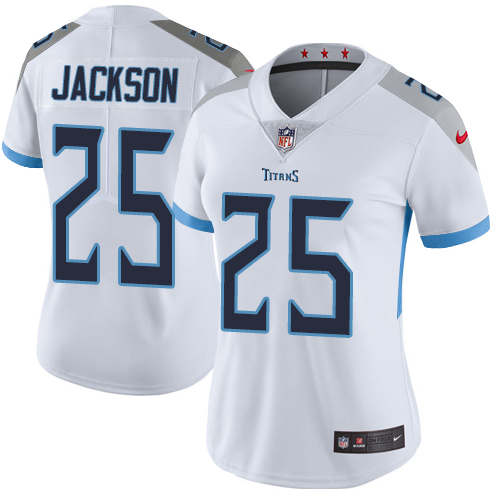 Nike Titans #25 Adoree' Jackson White Women's Stitched NFL Vapor Untouchable Limited Jersey Nike Titans #25 Adoree' Jackson White Women's Stitched NFL Vapor Untouchable Limited Jersey