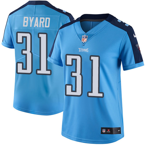 Nike Titans #31 Kevin Byard Light Blue Team Color Women's Stitched NFL Vapor Untouchable Limited Jersey