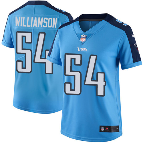 Nike Titans #54 Avery Williamson Light Blue Team Color Women's Stitched NFL Vapor Untouchable Limited Jersey Nike Titans #54 Avery Williamson Light Blue Team Color Women's Stitched NFL Vapor Untouchable Limited Jersey