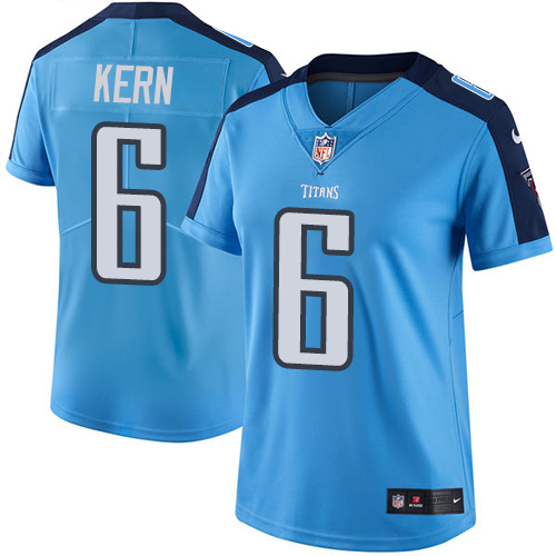 Nike Titans #6 Brett Kern Light Blue Women's Stitched NFL Limited Rush Jersey Nike Titans #6 Brett Kern Light Blue Women's Stitched NFL Limited Rush Jersey