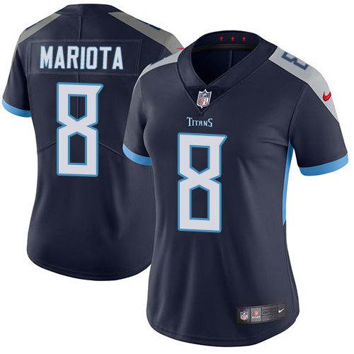 Nike Titans #8 Marcus Mariota Navy Blue Alternate Women's Stitched NFL Vapor Untouchable Limited Jersey Nike Titans #8 Marcus Mariota Navy Blue Alternate Women's Stitched NFL Vapor Untouchable Limited Jersey