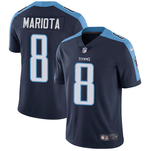 Nike Titans #8 Marcus Mariota Navy Blue Alternate Youth Stitched NFL Vapor Untouchable Limited Jersey Nike Titans #8 Marcus Mariota Navy Blue Alternate Youth Stitched NFL Vapor Untouchable Limited Jersey