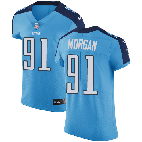 Nike Titans #91 Derrick Morgan Light Blue Team Color Men's Stitched NFL Vapor Untouchable Elite Jersey Nike Titans #91 Derrick Morgan Light Blue Team Color Men's Stitched NFL Vapor Untouchable Elite Jersey