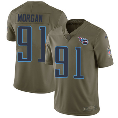Nike Titans #91 Derrick Morgan Olive Youth Stitched NFL Limited 2017 Salute to Service Jersey Nike Titans #91 Derrick Morgan Olive Youth Stitched NFL Limited 2017 Salute to Service Jersey