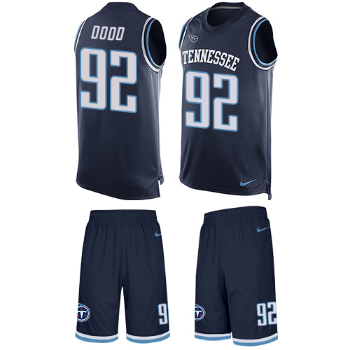 Nike Titans #92 Kevin Dodd Navy Blue Alternate Men's Stitched NFL Limited Tank Top Suit Jersey Nike Titans #92 Kevin Dodd Navy Blue Alternate Men's Stitched NFL Limited Tank Top Suit Jersey