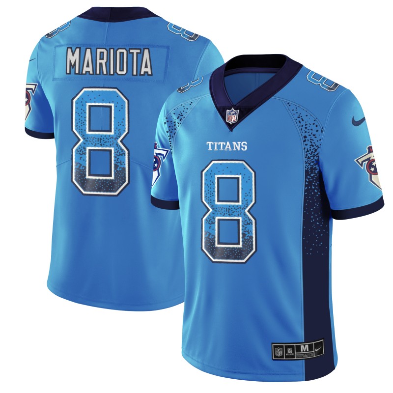 Nike Titans 8 Marcus Mariota Light Blue Drift Fashion Limited Jersey