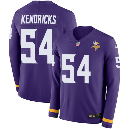 Nike Vikings #54 Eric Kendricks Purple Team Color Men's Stitched NFL Limited Therma Long Sleeve Jersey Nike Vikings #54 Eric Kendricks Purple Team Color Men's Stitched NFL Limited Therma Long Sleeve Jersey