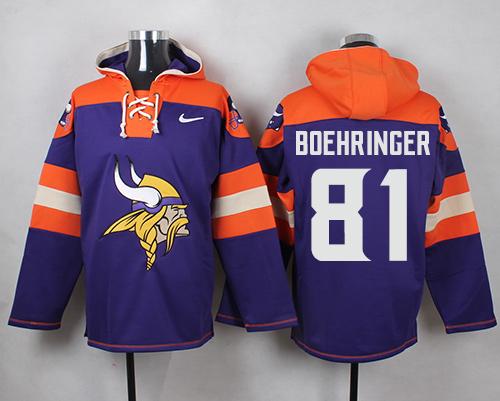 Nike Vikings #81 Moritz Boehringer Purple Player Pullover NFL Hoodie Nike Vikings #81 Moritz Boehringer Purple Player Pullover NFL Hoodie