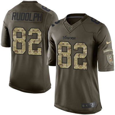 Nike Vikings #82 Kyle Rudolph Green Youth Stitched NFL Limited 2015 Salute to Service Jersey Nike Vikings #82 Kyle Rudolph Green Youth Stitched NFL Limited 2015 Salute to Service Jersey