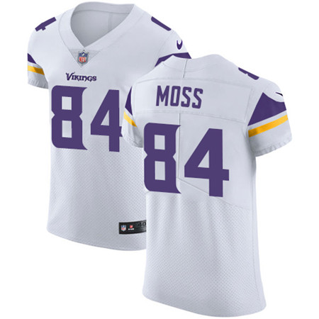 Nike Vikings #84 Randy Moss White Men's Stitched NFL Vapor Untouchable Elite Jersey Nike Vikings #84 Randy Moss White Men's Stitched NFL Vapor Untouchable Elite Jersey