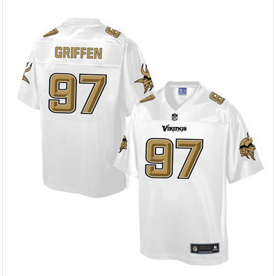 Nike Vikings #97 Everson Griffen White Men's NFL Pro Line Fashion Game Jersey Nike Vikings #97 Everson Griffen White Men's NFL Pro Line Fashion Game Jersey
