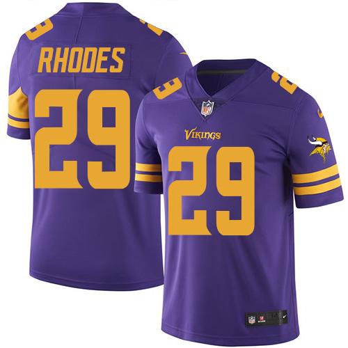 Nike Vikings Purple Men's CustomizedStitched NFL Limited Rush Custom Jersey