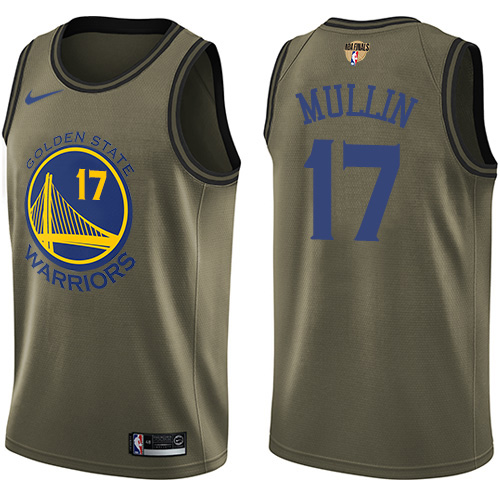 Nike Warriors #17 Chris Mullin Green Salute to Service The Finals Patch NBA Swingman Jersey Nike Warriors #17 Chris Mullin Green Salute to Service The Finals Patch NBA Swingman Jersey