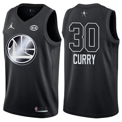 Nike Warriors #30 Stephen Curry Jordan Brand Black 2018 All-Star Game Swingman Jersey Nike Warriors #30 Stephen Curry Jordan Brand Black 2018 All-Star Game Swingman Jersey