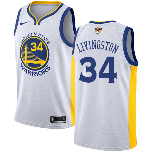 Nike Warriors #34 Shaun Livingston White The Finals Patch NBA Swingman Association Edition Jersey Nike Warriors #34 Shaun Livingston White The Finals Patch NBA Swingman Association Edition Jersey