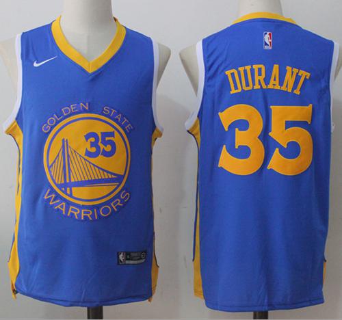 Nike Warriors #35 Kevin Durant Royal Road Stitched NBA Jersey Nike Warriors #35 Kevin Durant Royal Road Stitched NBA Jersey