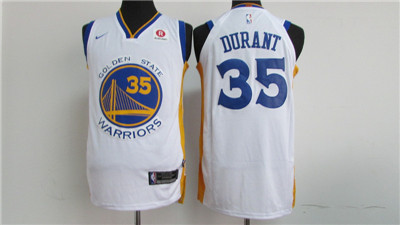 Nike Warriors #35 Kevin Durant White 2017-18 Stitched NBA Jersey Nike Warriors #35 Kevin Durant White 2017-18 Stitched NBA Jersey