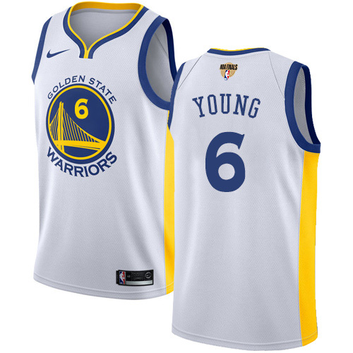 Nike Warriors #6 Nick Young White The Finals Patch NBA Swingman Association Edition Jersey Nike Warriors #6 Nick Young White The Finals Patch NBA Swingman Association Edition Jersey
