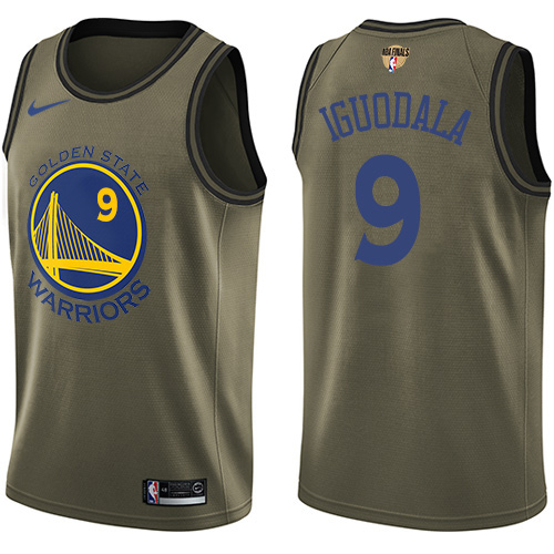 Nike Warriors #9 Andre Iguodala Green Salute to Service The Finals Patch NBA Swingman Jersey Nike Warriors #9 Andre Iguodala Green Salute to Service The Finals Patch NBA Swingman Jersey