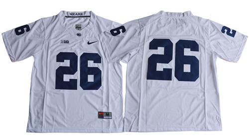 Nittany Lions #26 Saquon Barkley White Limited Stitched NCAA Jersey Nittany Lions #26 Saquon Barkley White Limited Stitched NCAA Jersey