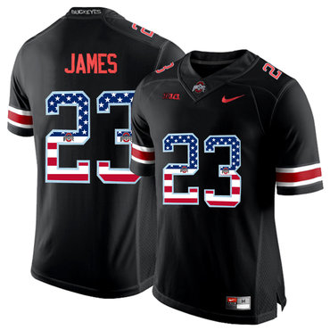 Ohio State Buckeyes 23 Lebron James Black USA Flag College Football Limited Jersey Ohio State Buckeyes 23 Lebron James Black USA Flag College Football Limited Jersey