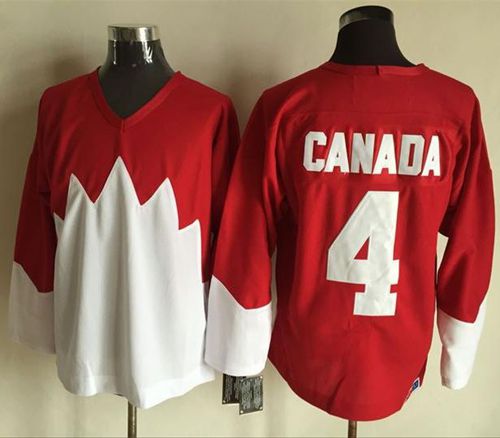Olympic CA. #4 Canada RedWhite 1972 Commemorative CCM Stitched NHL Jersey Olympic CA. #4 Canada RedWhite 1972 Commemorative CCM Stitched NHL Jersey