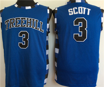 One Tree Hill Ravens #3 Lucas Scott Blue College Basketball Jersey One Tree Hill Ravens #3 Lucas Scott Blue College Basketball Jersey