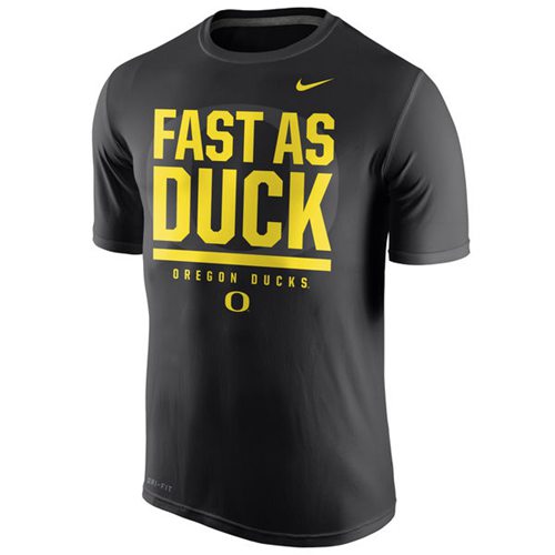 Oregon Ducks Nike Local Verbiage Fast As Duck Dri-FIT T-Shirt Black