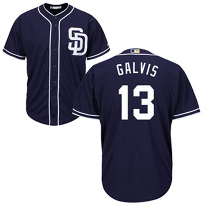 Padres #13 Freddy Galvis Navy Blue New Cool Base Stitched Baseball Jersey Padres #13 Freddy Galvis Navy Blue New Cool Base Stitched Baseball Jersey