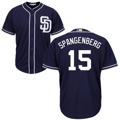 Padres #15 Cory Spangenberg Navy blue Cool Base Stitched Youth MLB Jersey Padres #15 Cory Spangenberg Navy blue Cool Base Stitched Youth MLB Jersey