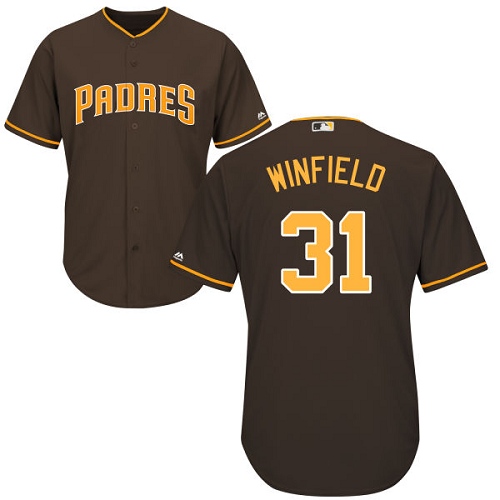 Padres #31 Dave Winfield Brown Cool Base Stitched Youth MLB Jersey Padres #31 Dave Winfield Brown Cool Base Stitched Youth MLB Jersey
