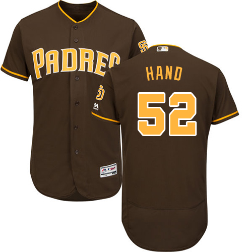 Padres #52 Brad Hand Brown Flexbase Authentic Collection Stitched MLB Jersey Padres #52 Brad Hand Brown Flexbase Authentic Collection Stitched MLB Jersey