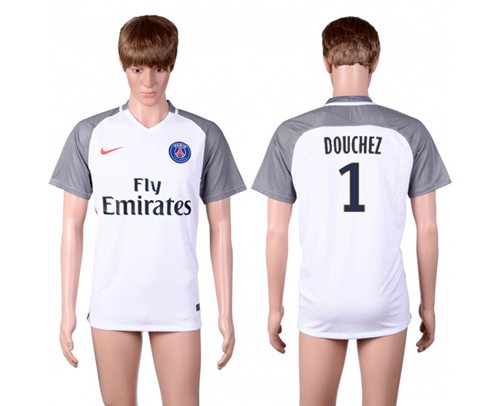 Paris Saint-Germain #1 Douchez Away Soccer Club Jersey