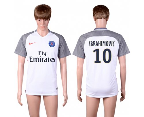 Paris Saint-Germain #10 Ibrahimovic Away Soccer Club Jersey Paris Saint-Germain #10 Ibrahimovic Away Soccer Club Jersey