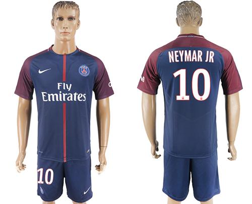 Paris Saint-Germain #10 Neymar Jr Home Soccer Club Jersey Paris Saint-Germain #10 Neymar Jr Home Soccer Club Jersey