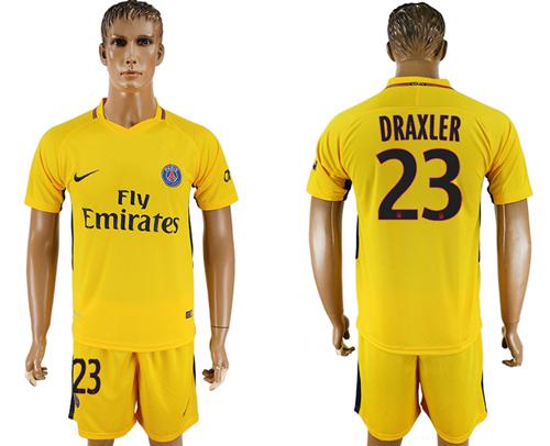 Paris Saint-Germain #23 Draxler Away Soccer Club Jersey Paris Saint-Germain #23 Draxler Away Soccer Club Jersey