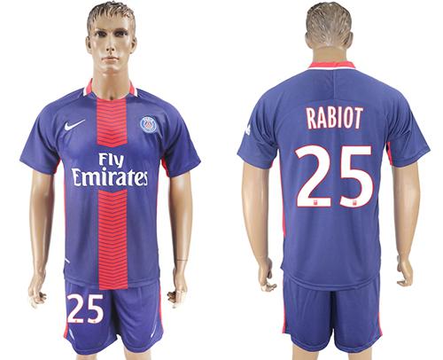 Paris Saint-Germain #25 Rabiot Home Soccer Club Jersey Paris Saint-Germain #25 Rabiot Home Soccer Club Jersey