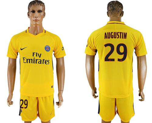 Paris Saint-Germain #29 Augustin Away Soccer Club Jersey Paris Saint-Germain #29 Augustin Away Soccer Club Jersey